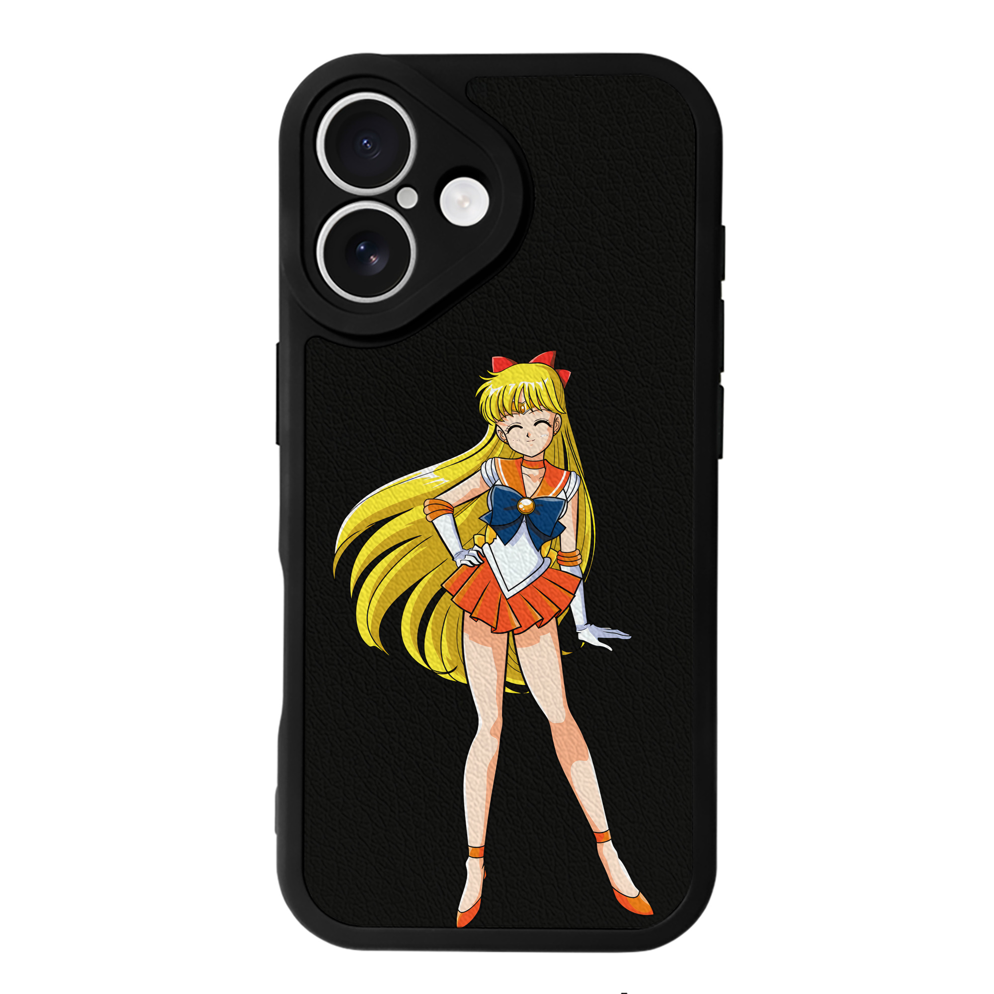 （画像用） 美少女戦士セーラームーン 愛野 美奈子 あいの みなこ Sailor Moon Aino Minako 【iPhone 16シリーズ対応】シリコンスマホケース（レザー調） 材質：シリコン